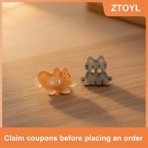 【ZTOYL】 30Pcs Đen Mèo Nút Sáng Tạo Kitty Tabby Cho Tự Làm Túi Trang Trí Nội Thất May Trường Craft Nguồn Cung Cấp