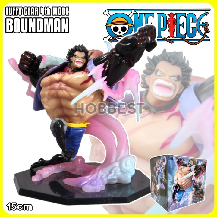 ONE PIECE LUFFY GEAR 4 BOUNCE MAN Combat Ver. Action Figure Miniatur Pajangan Gir Fourth 4th Boundman