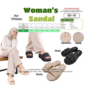 Womens Fashion Sandal Ruched Strap Platform Slippers Anti-Slip Casual Comfortable Sandals Size 36-41