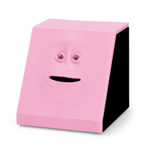 Piggy Bank Wacky Face Coin Eating Battery Powered Money Saving Box