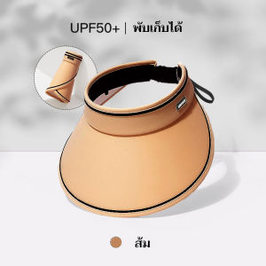 หมวกกันแดดครึ่งหัว หมวกปีกกว้าง หมวกกันแดด หมวกกันแดดปีกใหญ่ กันแดดUPF50+ ระบายอากาศได้ดี  สามารถปรับได้ แฟชั่นฤดูร้อน สําหรับผู้หญิง สไตล์เกาหลี