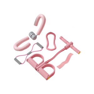 5 Piece Yoga Tensioner Set Skin Friendly Fabric Lightweight Portable Design For Indoor Outdoor Practice Wear Resistant