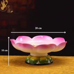 Dĩa Đựng Trái Cây Thờ Cúng Dĩa Thờ Cúng Sen Gốm Màu Hồng