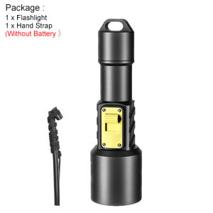 Asafee D-211A Amphibious Fishing Hunting Flashlight P70 LED High Brightness Lamp 18650/26650 Battery Portable Dive Light Magnetic Switch Torch IPX8 Waterproof Recreational Torchlight