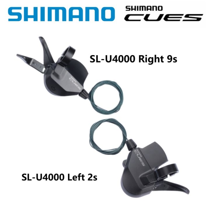 Levier De Vitesse Shimano CUES SL-U4000-9R – 9 Vitesses Droit, Rapidfire Plus, Noir, Neuf