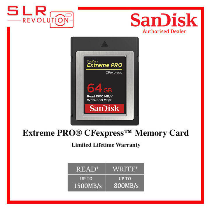 SanDisk Extreme PRO 64GB / 128GB / 256GB CFexpress Card Type B (Up To ...