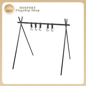 【HRFS】 อลูมิเนียมโลหะผสมแคมป์แขวนชั้นวางแบบพกพาแบบพกพาได้