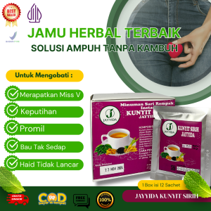 Obat Herbal Untuk Merapatkan Miss V - Jamu Kewanitaan Rapet Wangi  Seperti Perawan - Pengencang Miss V Paling Ampuh - Jayyida Kunyit Sirih 12 Sachet