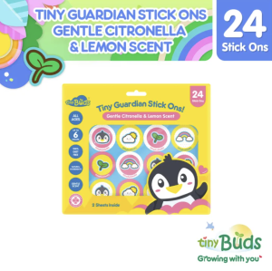 Tiny Buds Tiny Guardian Stick Ons Gentle Citronella and Lemon Scent (24s) | Gone Away Insect Patches