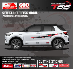 sticker mobil raize sticker mobil toyota raize sticker mobil keren sticker motif variasi body mobil