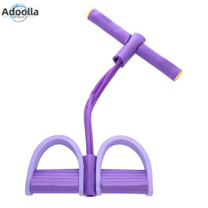 Adoolla Home 4 Tube Pedal Resistance Band Sit Up Exercise Pull Band Fitness Equipment For Abdominal/waist/arm/leg