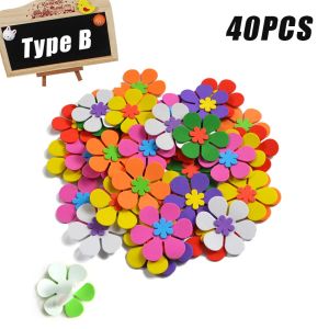 Eva Foam Craft 3D Stiker Hiasan Dinding Kelas Tk Blackboard Dekorasi Dinding Kartun Bunga Pagar Stiker Busa Dinding Handmade Diy Mainan Untuk Anak Belajar Dini