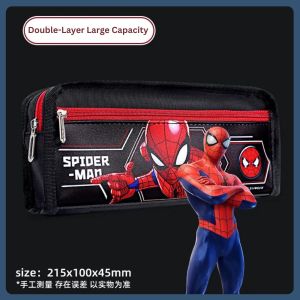 Double-Layer Fabric & 3D Pencil Case - Marvel Characters & Frozen Elsa Premium Quality Large Capacity