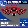 Decal Scoopy BISA HOLOGRAM Full Body Full Blok Dekal Sticker Scoopy FI 2013 2014 2015 2016 Scp 69. 