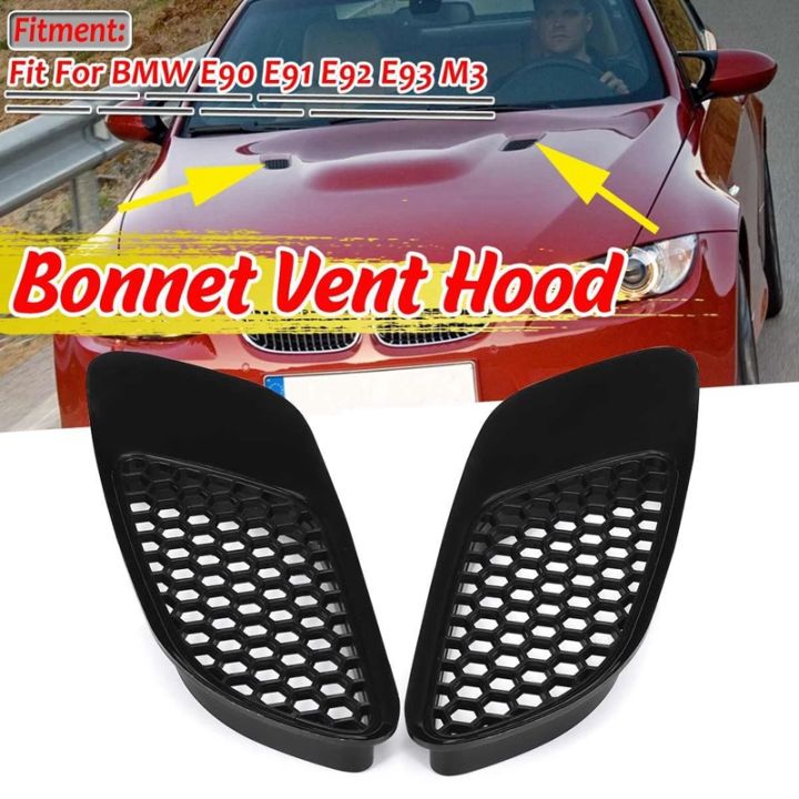 2PCS Air Vent for Real M3 Model Car Front Air Scoop Bonnet Vent Hood ...