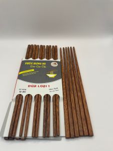 Đũa dừa loại 1 cao cấp Phúc Hưng SG  đẹp không móc không nhuộm màu không xước  an toàn sức khỏekhông bạc màu không mùi 100% tự nhiên dễ gắp không trơn trượt thích hợp cho bếp ăn đẹp thân thiện với môi trường