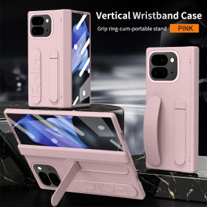 For Google Pixel 10 Pro Folding Rotation 180° Folding Wristband * Stand * Hinge 3-in-1 Protection Drop Resistant Phone Case