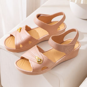 [Free Shipping] Sweet And Stylish Flat Sandals For Women Featuring A Round Toe Breathable Design Comfortable Soft Soles And Durable Wear