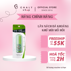 Lăn khử mùi Soft Stone Color Control 3 in 1 khử mùi kiềm mồ hôi che phủ thâm nách 20g Nhật