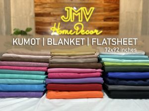 Canadian Cotton Flat Sheet (Kumot Blanket) 72x92 Inches Plain Blanket (Pillowcase is NOT INCLUDED) Plain Color Kumot - Sold Per Piece