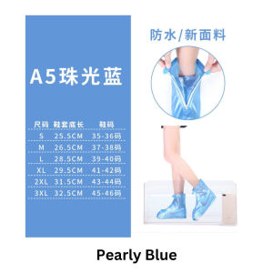 Waterproof Shoe Cover Reusable Anti-Slip Wear Resistant Rain Protector for Adults Kids