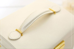 Hộp để đồng hồ trang sức mỹ phẩm bằng da siêu xinh - Kệ bày hoa tai dây chuyền để bàn tiện lợi phong cách thanh lịch