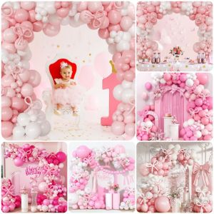 MUSCLEX Bow Balloons Balloons Decorations Kit Mixed Color Assorted Sizes Assorted Balloon Set Charming Garland Arch Design Balloon Garland Kit Birthday Party
