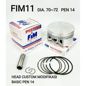 Piston Kit FIM Custom Pen/Pin 14 Diameter 70 71 72 mm