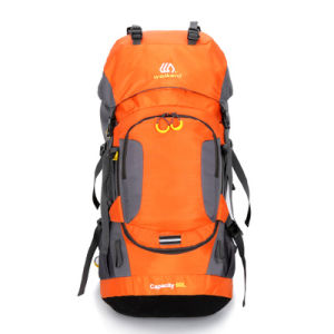 60L Waterproof Hiking Backpack Camping Mountain Climbing Cycling Backpack Outdoor Sport Bag with Rain Cover