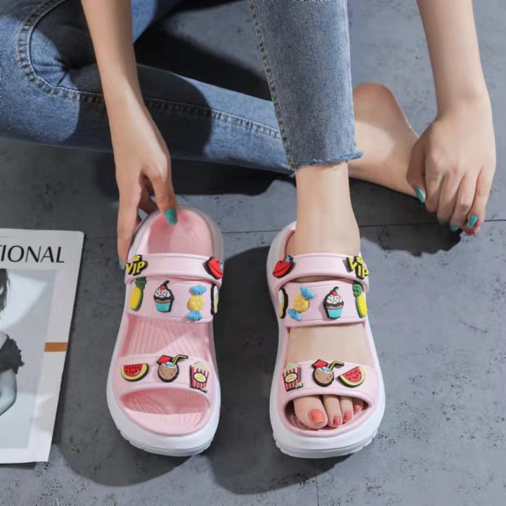 Buy Korean Womens Crocs Inspired Fashion Sandals online | Lazada.com.ph