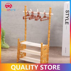 [Eleanor] 1set 30cm Doll Clothes Rack Garment Organizer Hangers for Dolls Handbag Clothes