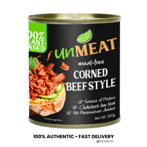 unMeat Plant-Based Corned Beef Style 200g – Vegan Meat-Free Protein Cholesterol-Free No Preservatives