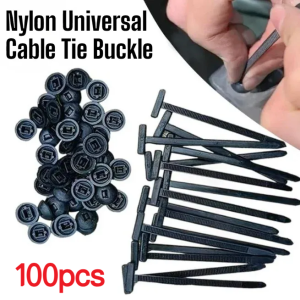 Cable Tie Buckle Through Nail Car Lower Guard Plate Fender Fender Trunk Lining New Universal Fastener 汽车摩托车通用扎带扣