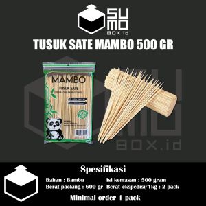 Tusuk sate bambu panjang 20cm-21cm Isi 500gram
