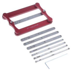 Deluxe Set Center Gauge Woodworking Tool Stainless Steel Scribing Locator with Multiple Marking Bars for Accuracy