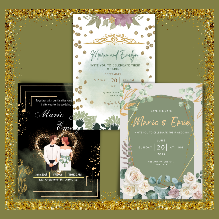 wedding invitations / Wedding card any invitations card wedding, debut