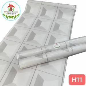BHW wallpaper Waterproof PVC Wallpaper for Walls - Moisture-Resistant Easy to Clean Durable Home Decor - Ideal for Living Room Bedroom Kitchen & Bathroom - Modern Designs Peel & Stick