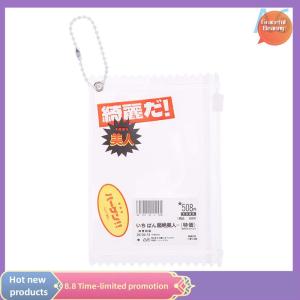 Graceful กระเป๋าลูกอมใสน่ารัก1ชิ้นกระเป๋าเก็บป้ายอุปกรณ์แขวนกระเป๋าป้องกันห้อยกระเป๋าซองใส่บัตร