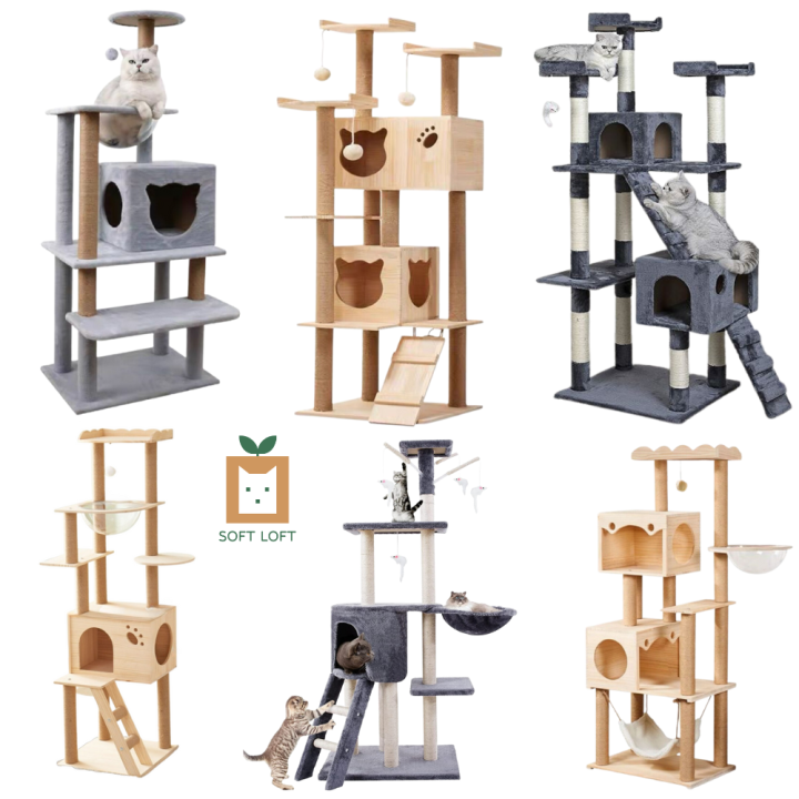 [SG STOCK] Large Cat condo cat condo cat pole Scratching Tree with