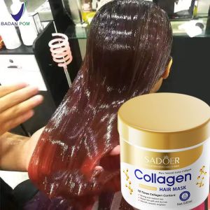 Collagen Hair Mask Smoothing Keratin Treatment Rambut Rusak dan Kering Rontok 500ml