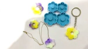 Flower Earring Resin Molds Epoxy Resin Molds for DIY NecklaceEarrings Resin Keychain Pendant Crafts