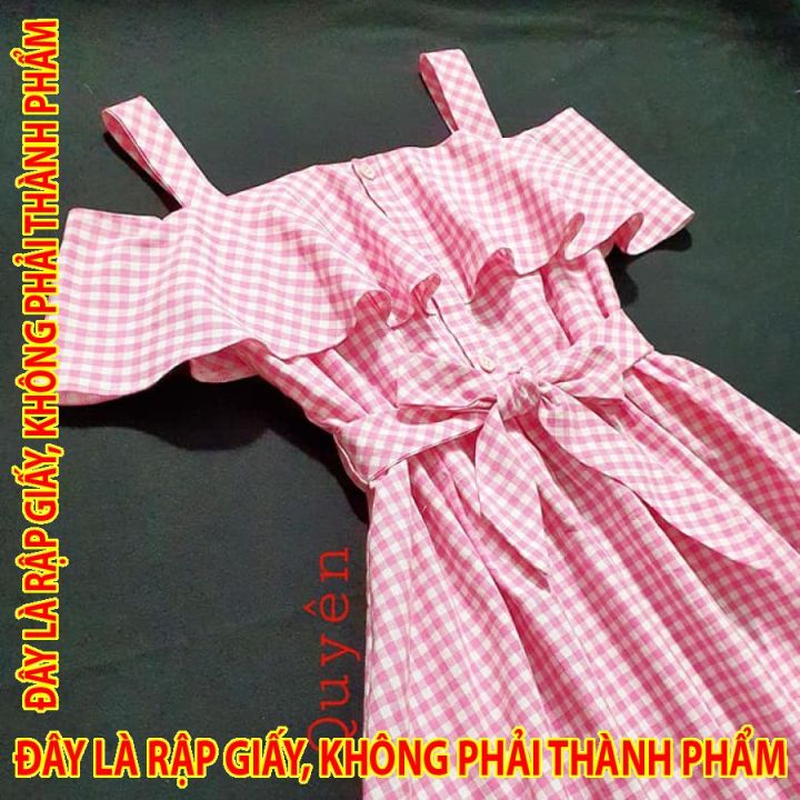 Rập Giấy KR063 - Đầm dây vai rớt 350