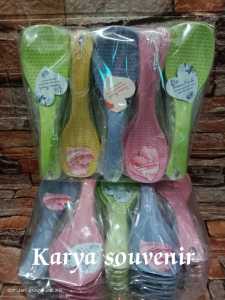 souvenir centong - isi 50 souvenir pernikahan centong megicom kemas plastik bonus kartu ucapan/ souvenir sendok nasi murah meriah / dan free kartu ucapan muarah meriah / souvenir hadiah kado ulang tahun"
