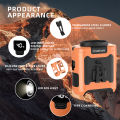 Orashare K50 10000mAh Multifunctional Portable Waist Fan 5 Speed Adjustable Hanging Neck Fan Strong Wind With Powerbank and LED Light Up to 40H Cooling Suitable for Outdoor Camping Trip. 
