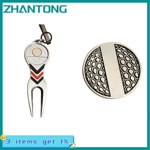 ZHANTONG Golf Repair Tool Ball Magnetic Alloy Marker With Hook Standard Accesories