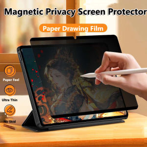 Detachable Magnetic Privacy Screen Protector for Samsung Tab S10 S9 S8 Ultra 14.6 FE Plus A9 Plus A8 S6 Lite Drawing Film