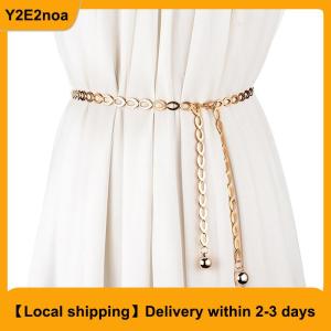 【Local shipping】 Women Fashion Belts Luxury Designer Belt Retro Silver Carved Hollow Out Chain Belt for Women Elegant Round Metal Women Belt