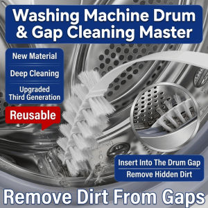 Universal Washing Machine Crevices Cleaning Brush Decontamination Inner Barrel Crevice Brushes Lightweight Long Handle Brush Washing Tool