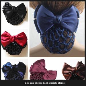 Hayating Bow Barrette Lady Hair Clip Cover Bowknot Bun Snood Women Hair Accessories New
