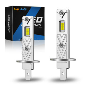 Lupuauto 2ชิ้น H4 หลอดไฟ led 12v รถยนต์ ไฟ LEDหลอดไฟหน้า H4 ไฟหน้า รถยนต์ H4 12V 24V รถยนต์ 100W 16000LM Hi/Lo Beam 6500K หลอดไฟไฟหน้ารถดีไซน์แบบไร้สายสำหรับไฟติดรถยนต์ CSP 7035 Chip สีขาว